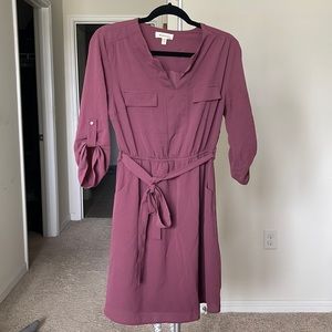 Free with $25 purchase. A mauve/purple/pink dress WITH POCKETS!!